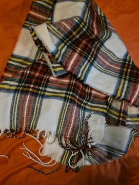 4/$25 Deal! Tommy Hilfiger Plaid Fringe Scarf in Red, Blue, Yellow, Black, White